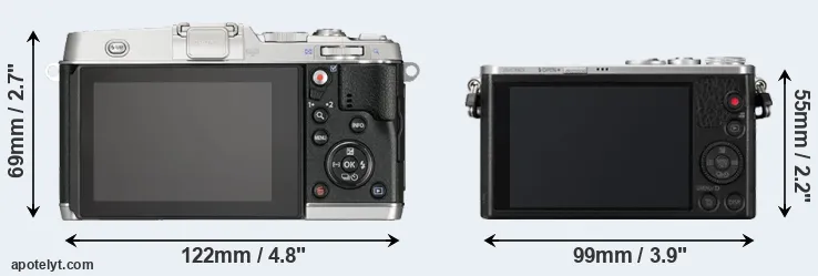 Comparison E-P5 or GM1 rear