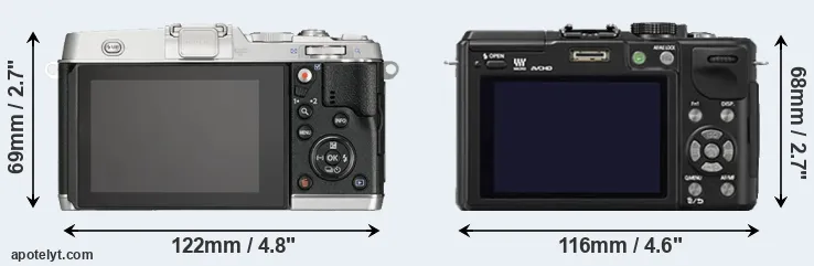 Comparison E-P5 or GX1 rear