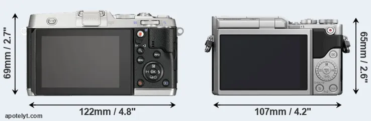 Comparison E-P5 or GX850 rear
