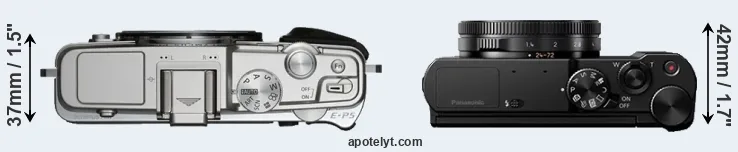 Compare E-P5 versus LX15 top