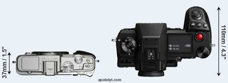 Compare E-P5 versus S1H top
