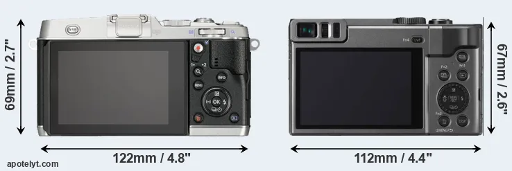 Comparison E-P5 or ZS70 rear
