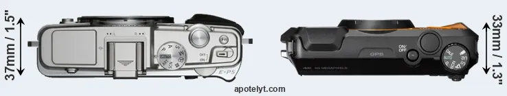 Compare E-P5 versus WG-6 top