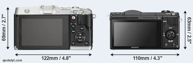 Comparison E-P5 or A5100 rear