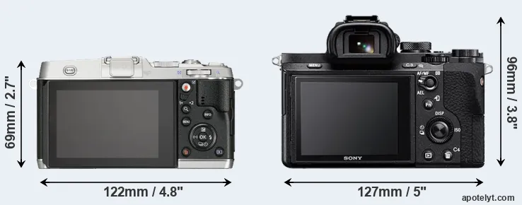 Comparison E-P5 or A7 II rear