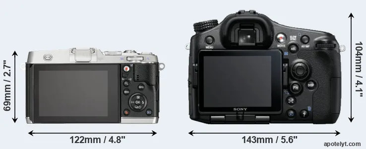 Comparison E-P5 or A77 rear