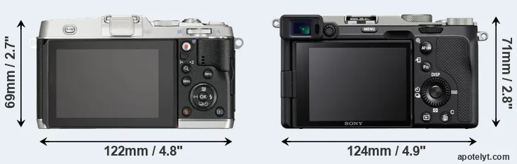 Comparison E-P5 or A7C rear