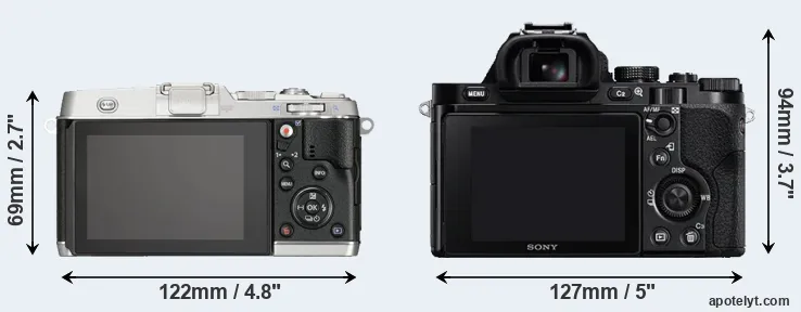 Comparison E-P5 or A7R rear