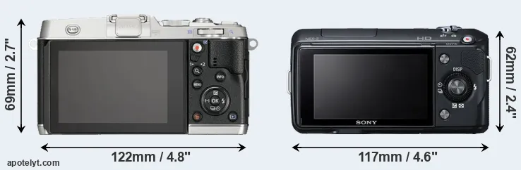 Comparison E-P5 or NEX-3 rear