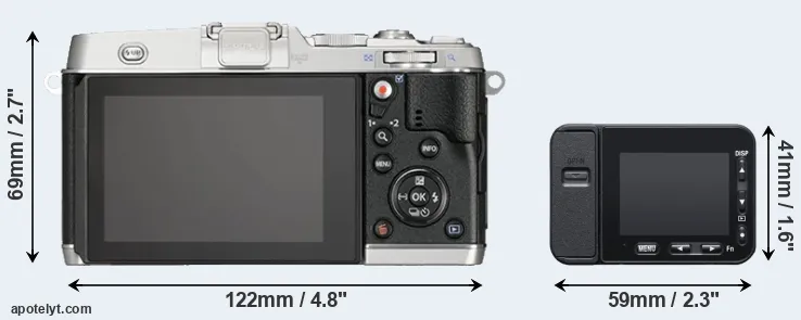 Comparison E-P5 or RX0 II rear