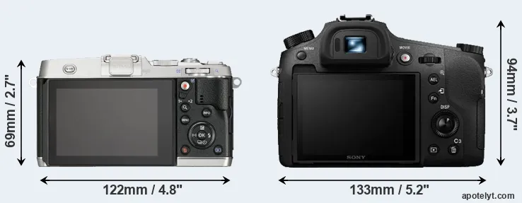 Comparison E-P5 or RX10 III rear