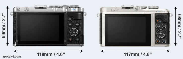Comparison E-P7 or E-PL9 rear