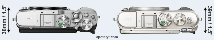 Compare E-P7 versus E-PL9 top