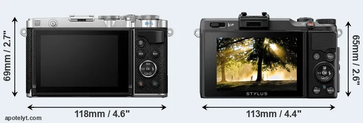Comparison E-P7 or XZ-2 rear