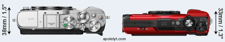 Compare E-P7 versus TG-7 top