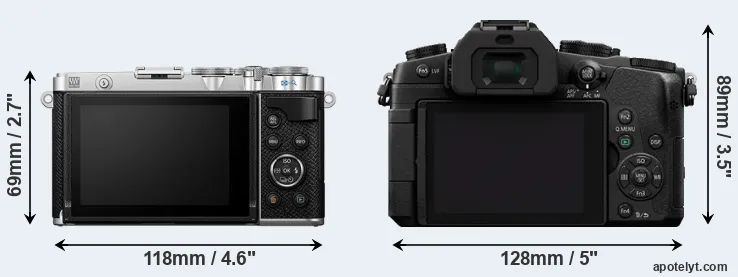 Comparison E-P7 or G80 rear