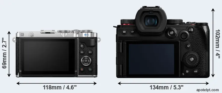 Comparison E-P7 or G9 II rear