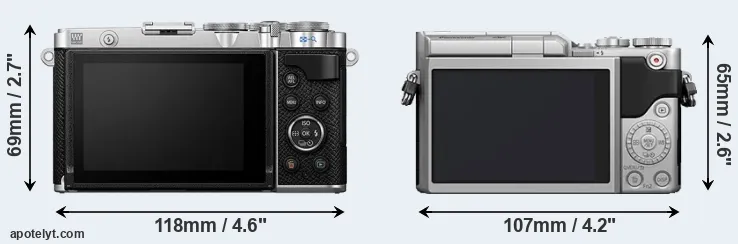 Comparison E-P7 or GX800 rear
