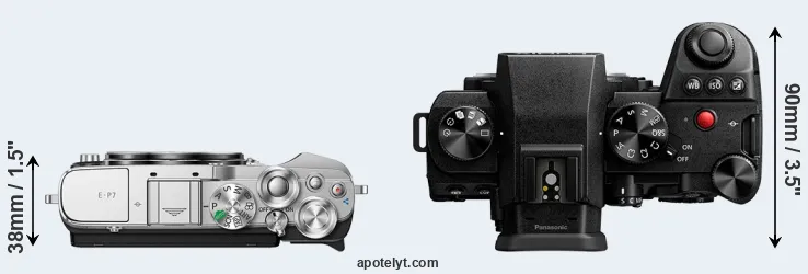 Compare E-P7 versus S5 II top