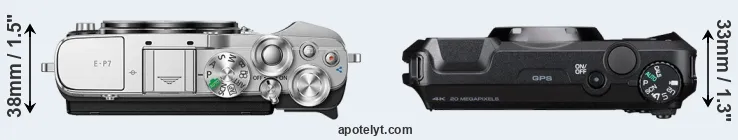 Compare E-P7 versus WG-8 top