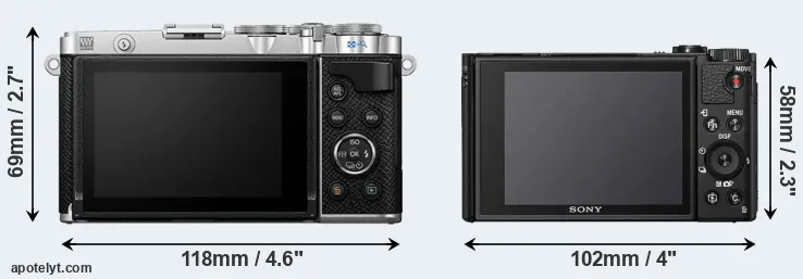Comparison E-P7 or HX99 rear