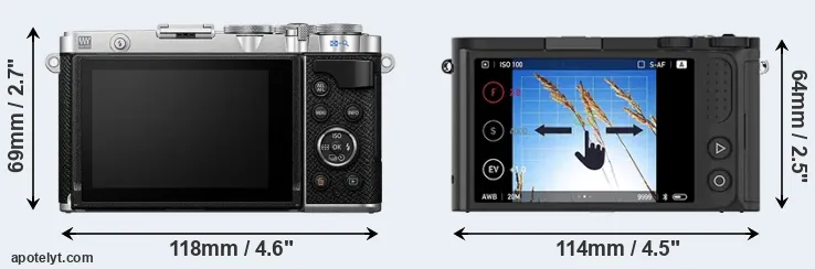 Comparison E-P7 or M1 rear