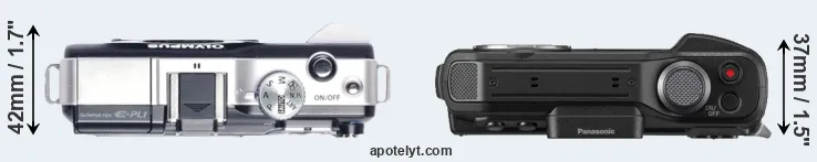 Compare E-PL1 versus FT7 top