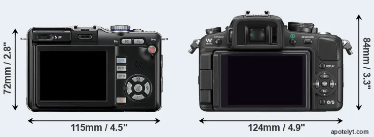 Comparison E-PL1 or G1 rear