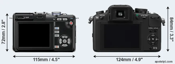 Comparison E-PL1 or G10 rear