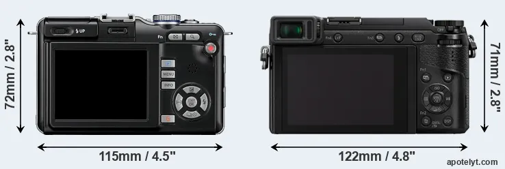 Comparison E-PL1 or GX80 rear