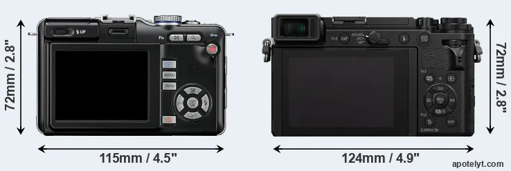 Comparison E-PL1 or GX9 rear
