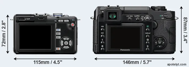 Comparison E-PL1 or L1 rear