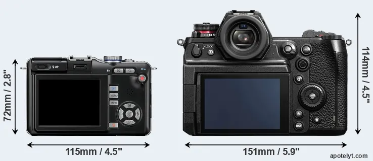 Comparison E-PL1 or S1H rear