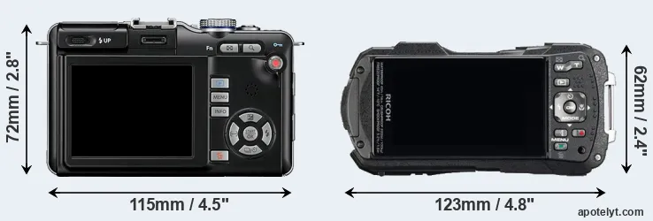 Comparison E-PL1 or WG-60 rear