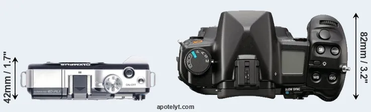 Compare E-PL1 versus A900 top