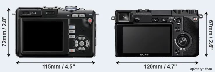 Comparison E-PL1 or NEX-7 rear