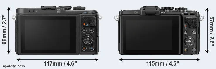 Comparison E-PL10 or E-PL7 rear