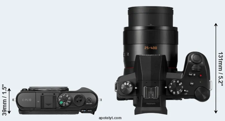 Compare E-PL10 versus FZ1000 II top