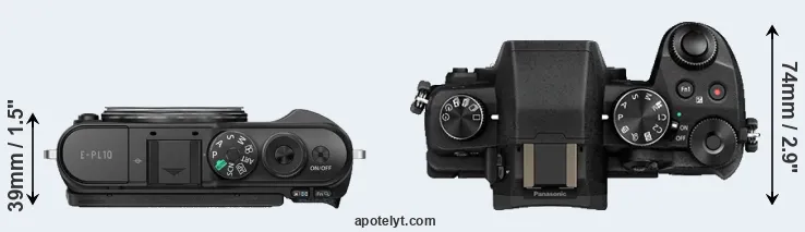Compare E-PL10 versus G80 top