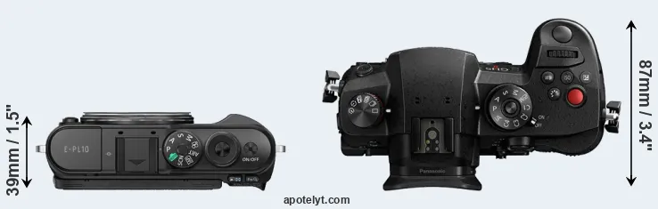 Compare E-PL10 versus GH5 II top