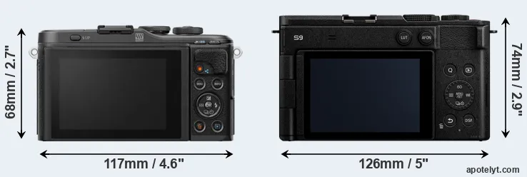 Comparison E-PL10 or S9 rear