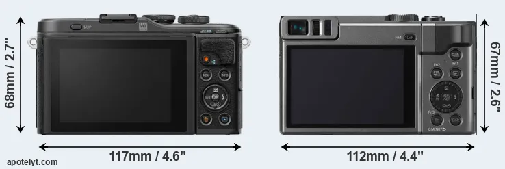 Comparison E-PL10 or TZ90 rear