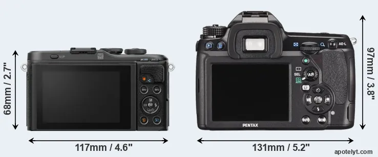 Comparison E-PL10 or K-5 II rear