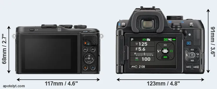 Comparison E-PL10 or K-S2 rear