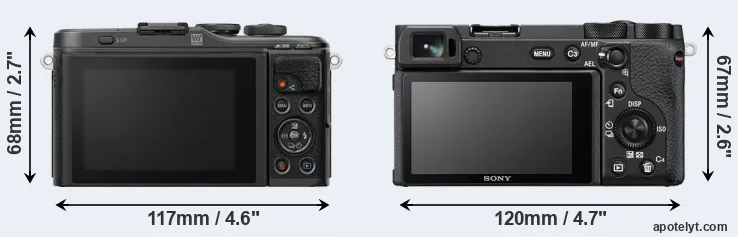 Comparison E-PL10 or A6600 rear