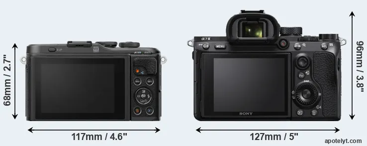 Comparison E-PL10 or A7 III rear