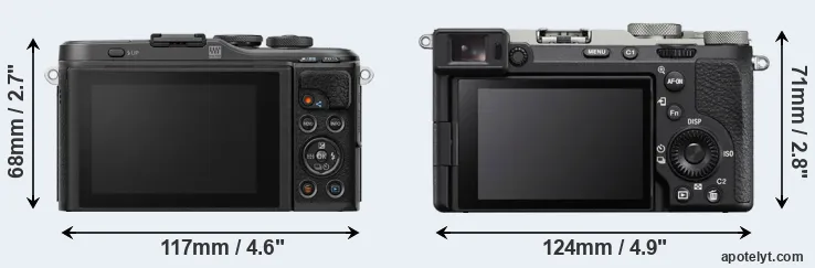 Comparison E-PL10 or A7C R rear