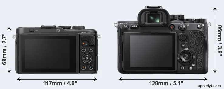 Comparison E-PL10 or A7R IVA rear