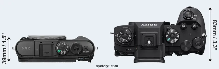 Compare E-PL10 versus A9 III top