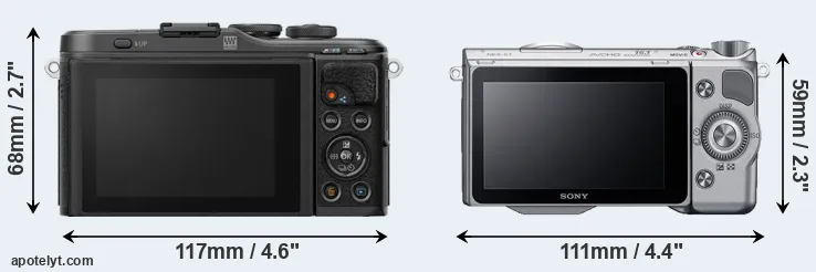 Comparison E-PL10 or NEX-5T rear